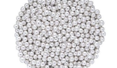 Šećerne perlice srebrene 4mm 25g