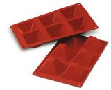 Silikonski kalup 6 PYRAMIDS 71x71 H40mm