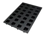 Silikonski Kalup 60x40 SWEET CORNER crni - dimenzija kolača: 52mm x 52mm visina 50,70mm