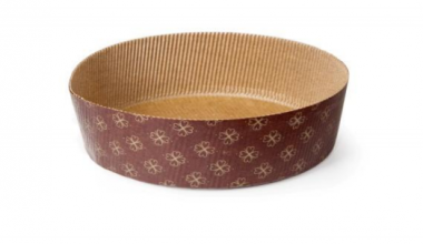 Set za pannetone(kalup za pećenje + prozirna vrećica sa kopčom) fi18,5 x h6cm