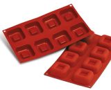 Silikonski kalup Nr.8 BIG SQUARE SAVARIN 65X65mm h26mm SF082
