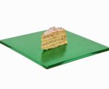 Cake board kvadratni zeleni, debljine 10mm 25x25