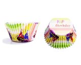 Deep Fill Foil Lined Baking Cases - Party Hats 30kom