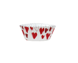 Foil-lined Cupcake košarice Red Hearts 30kom