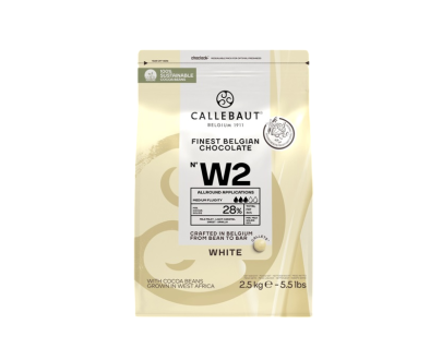 Callebaut W2 28%, bijela čokolada 2,5kg