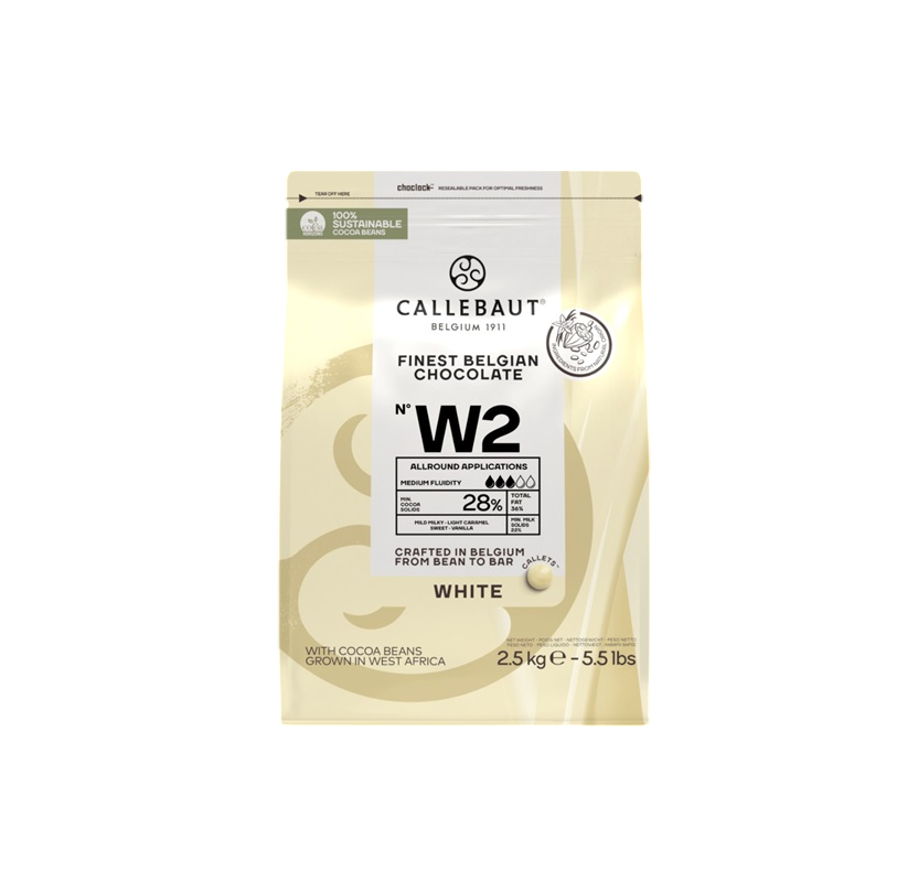 Callebaut W2 28%, bijela čokolada 2,5kg