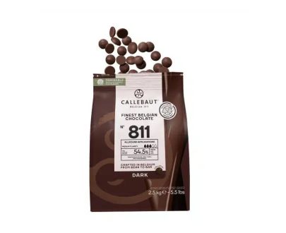 Callebaut Tamna čokolada 811 54,5% 2,5kg